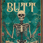 Skeleton Decor Tin Sign Retro Funny Skeleton Metal Sign for Bedroom Cafe Home Coffee Kitchen Bathroom Funny Wall Decor Art 12 * 8inch