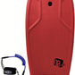 MOREY® Mach 12 MDS, 42.5" Bodyboard. Dynamic Speed Body Boards for Beach, for All Skill Levels, Embedded Fiberglass Stringer, with Coil Leash. Re-Engineered 2025 Model