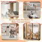 Cat Toy, Upgraded Smart Interactive Cat Toys with Remote Control, USB Rechargeable Door Hanging Retractable Kitten Toy for Self Play, Teaser Electronic Feather Cat String with 3 Plush Mice
