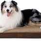Bedsure XL Dog Bed for Crate - Large Orthopedic Flat Pet Beds with Removable Washable Cover, Egg Crate Foam Crate Mat, Suitable for Pet Up to 90 lbs