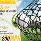 PodiuMax Golf Net, 10x7ft Golf Practice Net with Noise Reduce Silk Target Driving Real Balls, Hitting Nets for Backyard Garage, Improve Chipping Putting Pitching, Gift for Men & Golfers