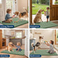 Smiry Dog Door Mat for Muddy Paws 36x24, Absorbs Moisture and Dirt Doormat, Non-Slip Washable Quick Dry Chenille Front Door Mat Indoor Entrance, Entryway Carpet for Inside Floor, Olive Green