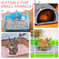 Reginary 4 Pcs Waterproof Guinea Pig Blankets Washable Small Animal Fleece Bedding Absorbent Guinea Pig Cage Liners Reusable Pet Pee Pad Sleep Mat for Hamster Ferret(Cute Star Pattern,12 x 12 Inch)