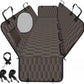 Waterproof Dog Car Seat Cover - Scratch Proof Nonslip Back Seat Hammock with Mesh Window & Storage Pocket for SUVs/Trucks/Sedans-S, Brown/Black