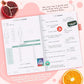 Clever Fox Wellness Planner - Weekly & Daily Health and Wellness Log, Food Journal & Meal Planner Diary for Calorie Counting, Notebook for Medical Condition Tracking, A5-Sized - Light Pink