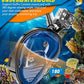 QingSong Full Face Snorkel Mask for Adults, Snorkeling Gear with Camera Mount, 180 Degree Panoramic View Snorkel Set Anti-Fog Anti-Leak