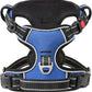 Timos Dog Harness, No Pull Dog Harness 3 Snap Buckles Adjustable Reflective No Choke Pet Vest for Small Dog with Soft Padded Control Training Handle for Outdoor Training,Lock Blue, S