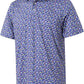 Men's Golf Polo Shirts Short Sleeve Striped Performance Moisture Wicking Dry Fit Golf Shirts for Men