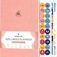 Clever Fox Wellness Planner - Weekly & Daily Health and Wellness Log, Food Journal & Meal Planner Diary for Calorie Counting, Notebook for Medical Condition Tracking, A5-Sized - Light Pink