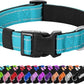 Reflective Dog Collar Padded with Soft Neoprene Breathable Quick Release Basic Dog Collars for Large Dogs Sky Blue Boy