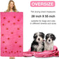 Chumia 8 Pcs 55 x 28 Inches Dog Towels Absorbent Microfiber Bath Drying Towels for Small Medium Large Pets Cat Puppy Shower Cleaning Accessories(Pink)