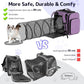 Pawtners Cat Carrier Backpacks Expandable Cat Backpack with Breathable Mesh, Pet Carrier Backpack for Cats Small Dogs Puppies Up to 18 Lbs, Dog Carrier Backpack for Travel Hiking Camping Outdoor