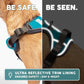 Embark Adventure Dog Harness, Reflective Trim No Pull Dog Harness for Large Dogs - Military Grade Nylon, Front Clip with Gel Lined Handle.