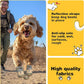 Hcpet Dog Shoes for Large Dogs, Waterproof Dog Booties for Small Medium Dogs, Anti-Slip Dog Boots & Paw Protectors for Hot Pavement Winter Snow Hiking with Reflective Straps Khaki Size 7