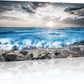 Lapremoly Large Wall Decoration For Living Room Framed Canvas Wall Art For Bedroom Office Wall Decor Black And White Beach Wall Painting Blue Sea Wave Pictures Artwork Modern Hotel Room Home Decor
