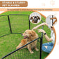 BestPet Dog Playpen Indoor 40 inch 6 Panels Metal Dog Pen Pet Dog Fence Outdoor Exercise Pen with Doors,Pet Puppy Playpen for RV Camping Yard, Black