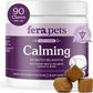 Fera Pets Dog Calming Chews with Ashwagandha & Priome® Mental Wellbeing Postbiotic Blend - Supports Anxiety Relief - Promotes Relaxation - 90 Soft Chews