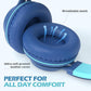 AILIHEN C8 Headphones Wired, On-Ear Headphones with Microphone and Volume Control, Corded 3.5mm Headset for Boys Girl School Smartphones Chromebook Laptop Computer Tablets Airplane Travel (Indigo)