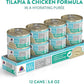 Weruva Wx Phos Focused, Tilapia & Chicken Formula in a Hydrating purée, 3oz Can (Pack of 12)