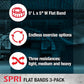 SPRI Flat Bands 3-Pack - Resistance Band Kit Set with 3 Levels of Resistance - Exercise Bands for Strength Training, Flexibility, & Body Workout - Versatile Fitness Tool - Light, Medium, and Heavy