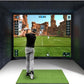 Golf Simulator Enclosure with Impact Display Projection Screen, use with All Golf Launch Simulators and Monitors.