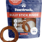 Pawstruck All-Natural 4" Bully Stick Rings for Dogs - Rawhide-Free, 100% Beef, Single Ingredient Dental Chew Bones - Fully Digestible, Low Odor - 3 Pack - Packaging May Vary