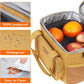 Lifewit Medium Lunch Bag Insulated Lunch Box Soft Cooler Cooling Tote for Adult Men Women, Brown 12-Can (9L)