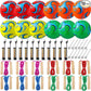 12 Sets Operation Christmas Deflated Soccer Ball Bulk with Pump Jump Rope, Bulk Soccer Balls 7.25 ft Adjustable Skipping Rope Outside Sport Balls