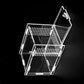 Magnetic Acrylic Case, micro habitat small Tarantula Enclosure enclosure for arboreal Tarantula Scorpion Sling Lizards Mantis Snake Gecko jumping spider snail Insect Isopods (4.7*4.7*7.8 inch)