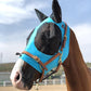 Horse Fly Mask Super Comfort Horse Fly Mask Elasticity Fly Mask with Ears We Only Make Products That Horses Like… (Pacific Blue, M)