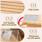 Hamster Cage 32 Inch Wooden Chewproof, 270° View Habitat with Bite-Proof Metal Mesh & Dual Access Doors, Acrylic Sheets & Solid Build for Dwarf Syrian Hamsters/Gerbils/Guinea Pigs/Chinchillas