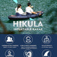 Inflatable Kayak 2 Person, Tandem Kayak, Foldable Kayaks for Adults, with Kayak Fin, 2 Aluminum Paddles, 2 Padded Seats, Hand Pump and Travel Backpack