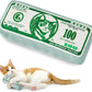 Potaroma Cat Toys US-Dollar Catnip Crinkly Sound Toy, Mesh Fabric for Teeth Cleaning, Interactive Kicker Toys for Indoor Kitten Exercise 6.0 Inches for All Breeds