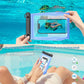 Large Waterproof Phone Pouch Floating, [Double Seals] IPX8 Waterproof Pouch for Beach Vacation Concert, Cell Phone Dry Bag for iPhone Samsung Google All Device Blue