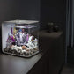 biOrb Flow 15 Acrylic 4-Gallon Aquarium with Multi-Color Remote-Controlled LED Lights Modern Compact Tank for Tabletop or Desktop Display, White