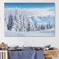 Nature Wall Art Prints - Ocean Forest Mountain Lake Canvas Landscapes - Small to Extra Large Living Room Bedroom Kitchen Bathroom Décor (Snow Covered Trees on Mountain, 24L" x 36W")