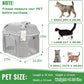 Large Cat Carrier for 2 Cats, Soft Side Pet Carrier for Cats Small Dog Up to 20 lbs, Collapsible Travel Dog Carrier Bag, Oeko-TEX Certified TSA Airline Approved Cat Carrier Backpack (Gray)