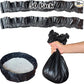 50 Pack Litter Box Liners Compatible with Lifewit Litter Box Cat, Elastic Band Trash Bags for Disposal of Cat Waste, Waterproof and Leak Proof (Black)
