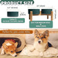 Elevated Ceramic Dog Bowl Set - Raised Dog Bowls with Non-Slip Bamboo Stand - Dog Food and Water Bowl Set - Double Dog Feeding Bowls - Suitable for Small and Medium Dogs - 28.74 OZ - 3.6 CUPS - 850 ML