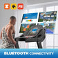 4.0HP Treadmill with 15% (8.5°) Auto Incline, 300LBS Capacity, 10 MPH Speed, 50''x18'' Wide Belt, APP, Bluetooth, Folding Treadmills for Home with 64 Programs, Pulse Monitor, BMI Calculation