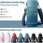 Insulated Water Bottle | Thickened Stainless Steel Vacuum Metal | Portable Sports Water Jug for Gym and Hiking with Straw, Carrier Bag, Handle Strap | BPA-Free 40 oz