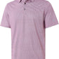 Men's Golf Polo Shirts Short Sleeve Striped Performance Moisture Wicking Dry Fit Golf Shirts for Men