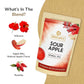 BREWIX, Sour Apple Hibiscus Tea Bags (25 Pyramid Tea Bags) Caffeine-Free Herbal Tea | Apple, Hibiscus, Rosehip | Refreshing Wellness Brew for Any Mood | Hot or Iced Refreshment