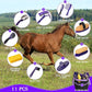 Horse Grooming Kit - 11 Piece Bathing Supplies with Organize Bag, Full Body Kit Including Sweat Scraper, Bath Sponge, Hoof Pick, Massage Comb (Purple)