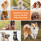 Dog Brush for Long Haired Dogs, 27mm Extra Long Pin Brush for Grooming, Shedding - Beech Wood Material, Non-Slip Rubber Handle, Round-Tipped Pins