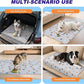 Washable Pee Pads for Dogs, 1 Pack Absorbent Reusable Training Dog Pads Pet Puppy Pads, Non-Slip Potty Pads for Whelping, Playpen, Crate, Bed, Orange, 63"x63"
