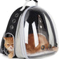 Lollimeow Cat Carrier Backpack, Bubble Expandable Backpack Carrier, Pets and Small Dogs,Airline-Approved, Designed for Travel, Hiking, Walking & Outdoor Use (Front Expandable-Black)