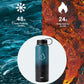 BUZIO 40oz Insulated Water Bottle with Straw, Stainless Steel Double Wall Sports Wide Mouth Water Bottle, BPA-Free Flex Cap and Straw Lid, Keep Cold for 48 Hrs, Hot for 24 Hrs, Starry Indigo