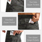 Pudolla Men's Hiking Cargo Shorts 9" Lightweight Outdoor Work Shorts for Men Travel Golf Camping Casual with 5 Zipper Pockets