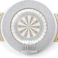 Dart Board Cabinet Set with LED Light; Bristle Dartboard, Built in LED Light, Darts and Chalkboards